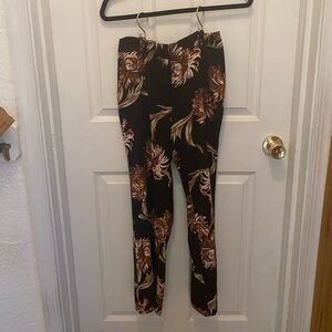 Leith Black Floral Trousers